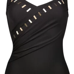 Maillot 1 Pièce Avec Mousses Drapé Noir Graphic Energy 7 Maillot 1 Pièce Avec Mousses Drapé Noir Graphic Energy -Swim Chic Soldes GRAPHIC ENERGY DETAIL