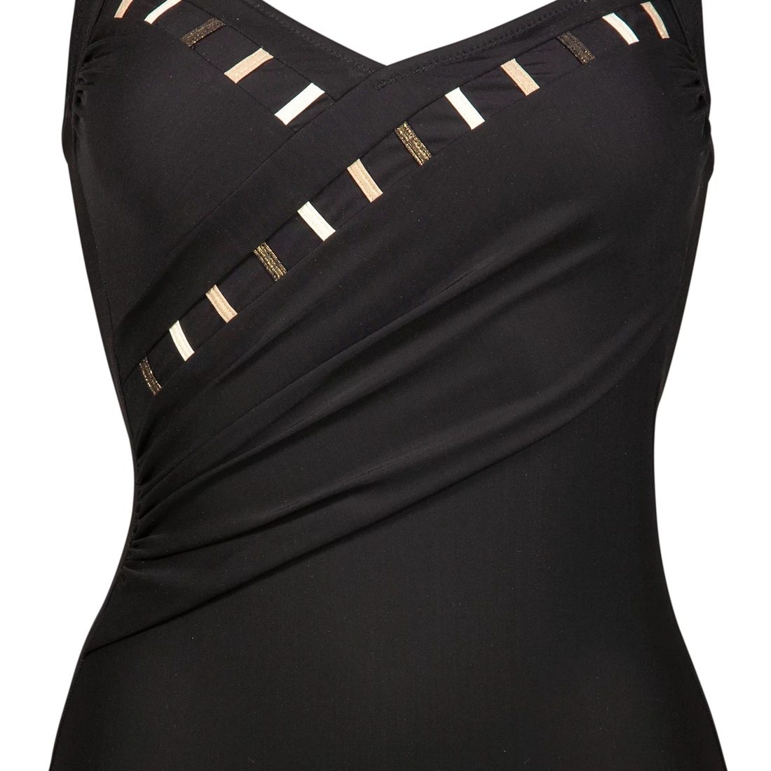 Maillot 1 Pièce Avec Mousses Drapé Noir Graphic Energy 4 Maillot 1 Pièce Avec Mousses Drapé Noir Graphic Energy – Image 4