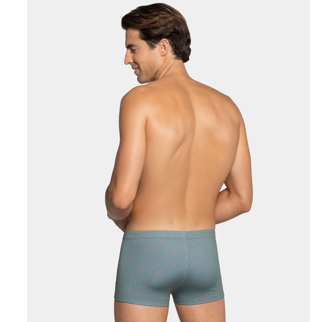 Maillot Boxer Hommes Imprimé Kaki Caribe 2 Maillot Boxer Hommes Imprimé Kaki Caribe – Image 2