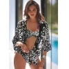 Maillot De Bain Bandeau Deux Pièces Noir Et Blanc Catriel