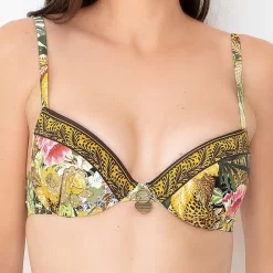 Maillot De Bain Deux Pièces Avec Coques Jungle Nature