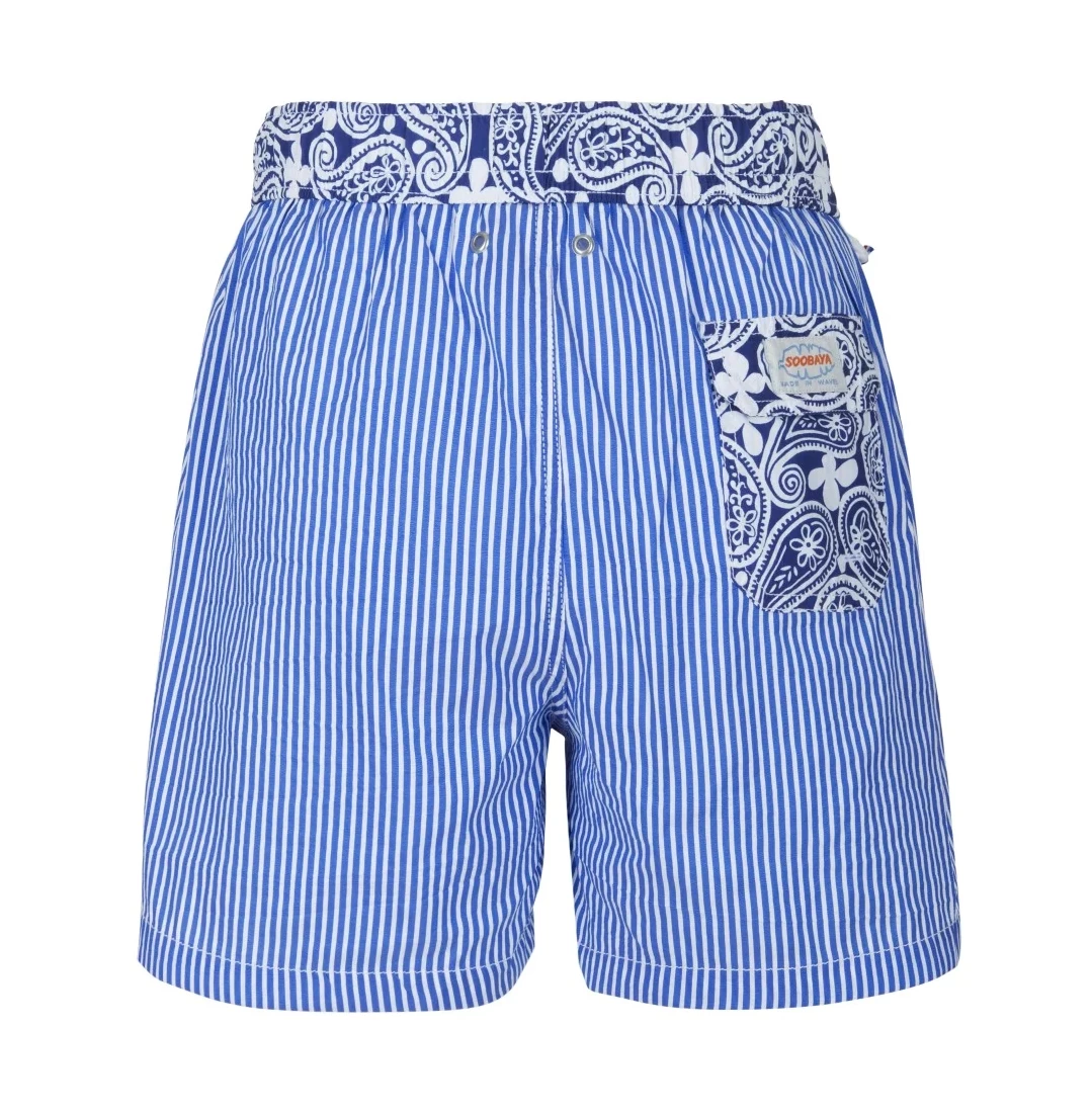Maillot Short Pour Hommes Rayé Bleu Nantucket 2 Maillot Short Pour Hommes Rayé Bleu Nantucket – Image 2
