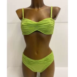 Maillot De Bain Deux Pièces Bandeau Uni Pat -Swim Chic Soldes pat anis