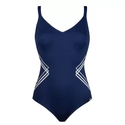 Maillot Gainant 1pièce Uni Marine Seaside Allude