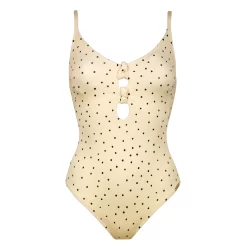 Watercult Maillot De Bain Une Pièce Avec Mousses écru Seaside Dots